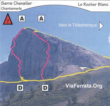 Via Ferrata Rocher du Bez, Serre Chevalier